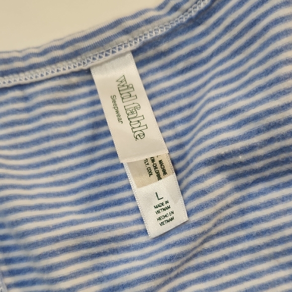 Wild Fable Light Blue Striped Tank Top - Picture 4 of 4